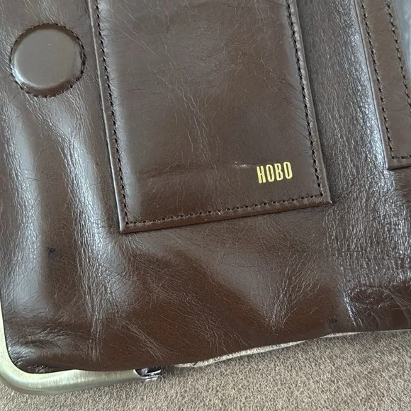 HOBO International Lauren Patchwork Clutch Wallet MOCHA MULTI - Picture 5 of 9